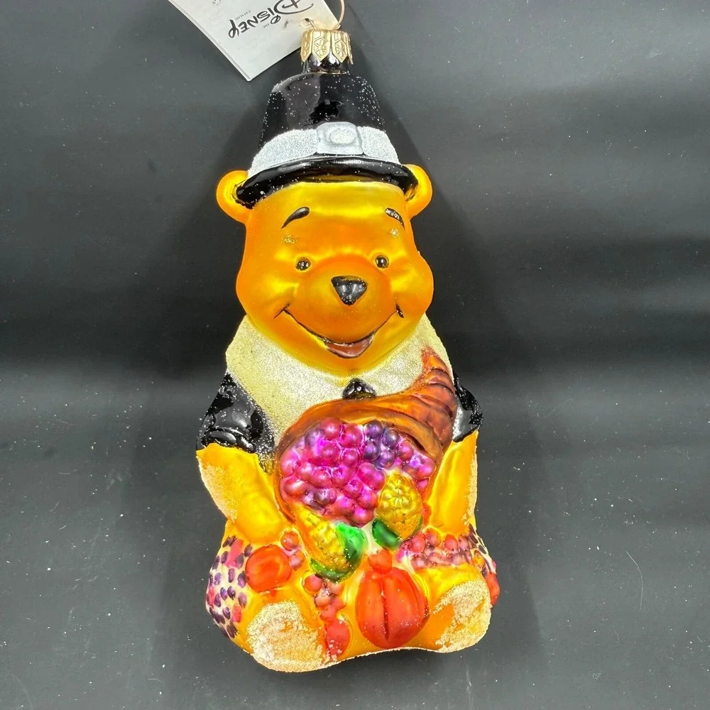 1997 Christopher Radko‎ Thanksgiving Pooh Disney 6.5